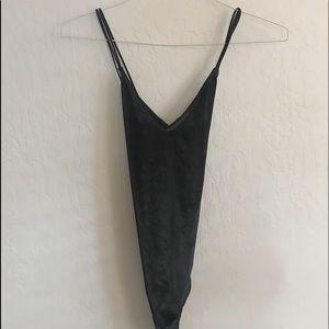 velvet body suit